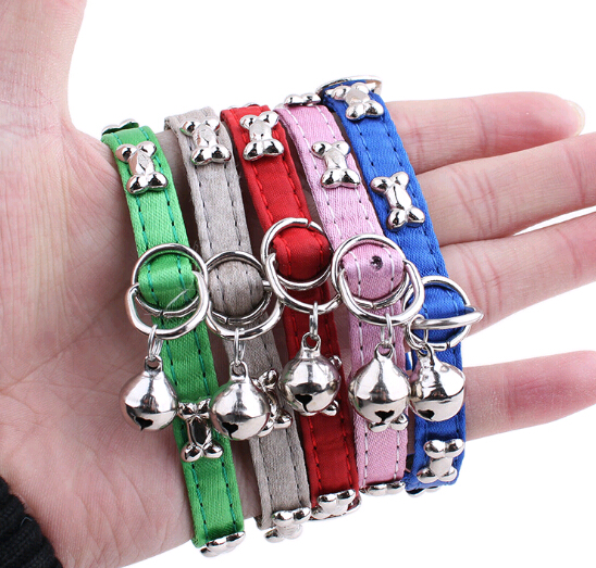 Promotional nylon pet collar with bell