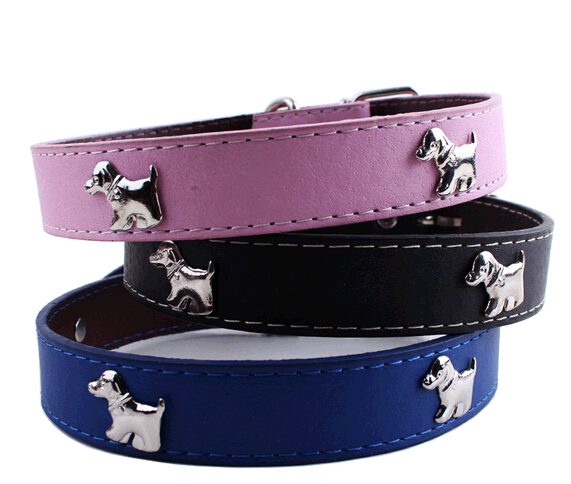 Promotional pu leather dog collar, pu pet collar