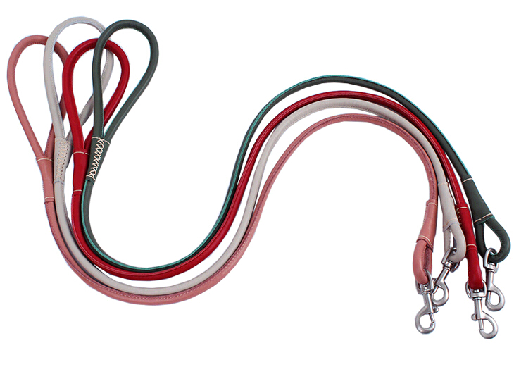 Cow genuine leather pet leashes, leather dog leashes
