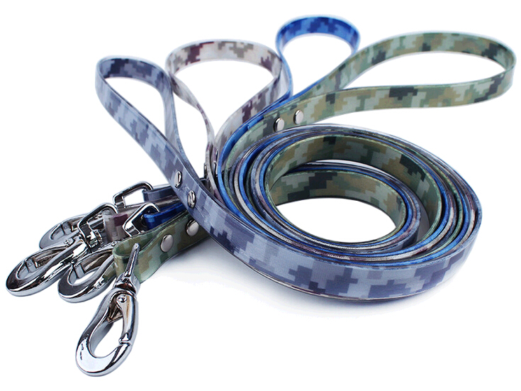 Polyester camouflage pet leashes, Camouflage dog leashes