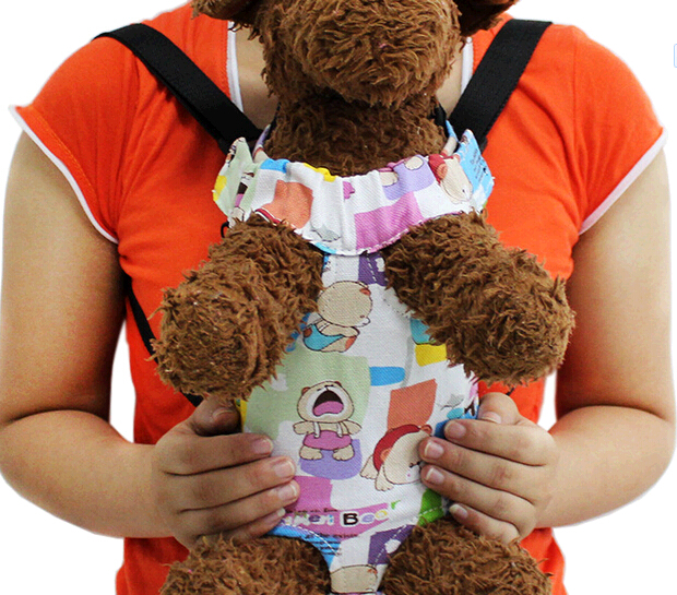 Custom printing bear chest pet carrier for dog or cat, cheap pet carrier