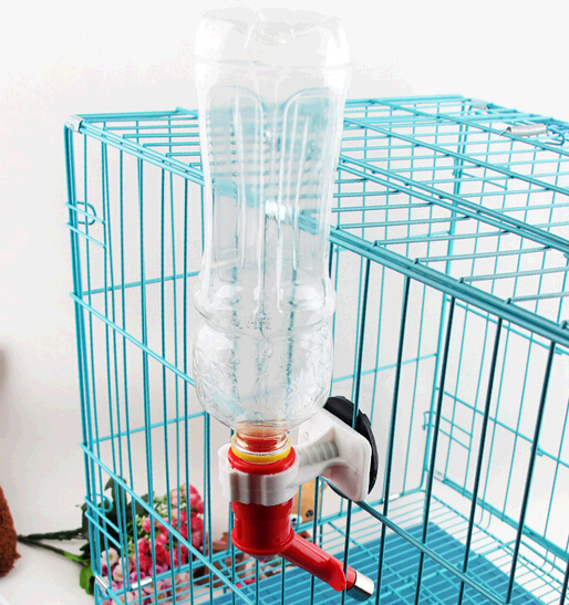 With stainless steel water outlet and hang up pet feeder for dog or cat