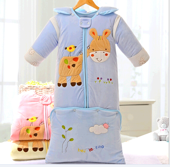 With caterpillar logo baby sleeping bag, infant sleeping bag, toddler sleeping bag