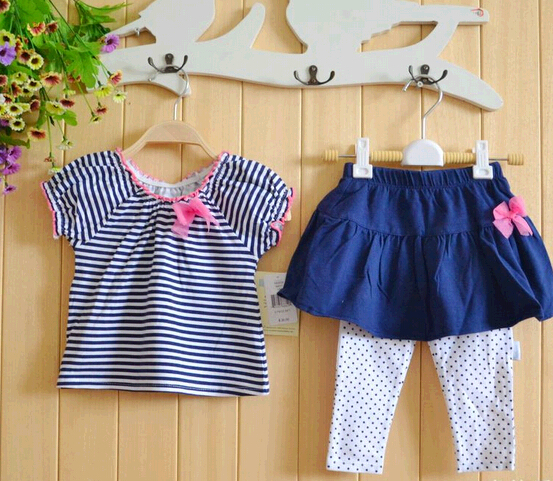 Promotional children shirt and dress set, shirt and dress suit