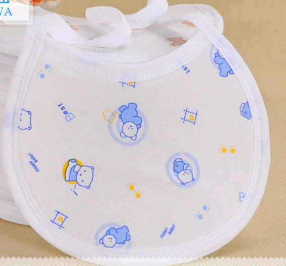 Wholesale custom white baby bibs, custom cheap baby bibs