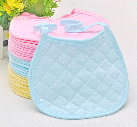 Wholesale good quality plain cotton baby bibs, blank cotton baby bibs
