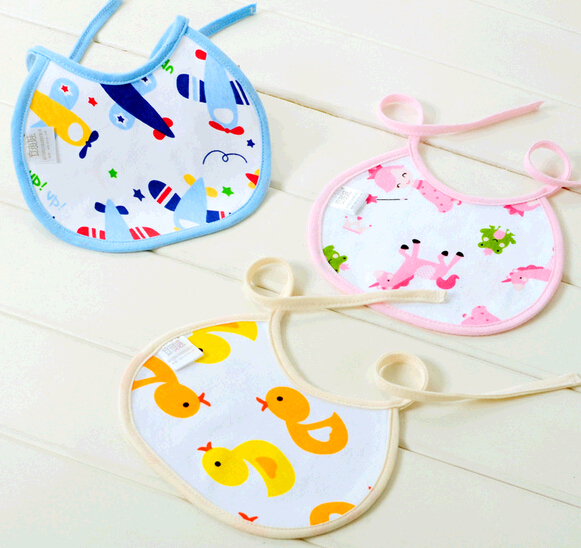 Promotional custom cheap cotton baby bibs, infant bibs, newborn bibs