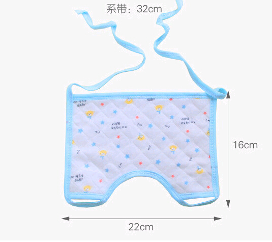 Promotional square shape cotton newborn bibs