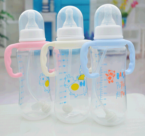 Promotional best 280ml pp baby feeding bottle