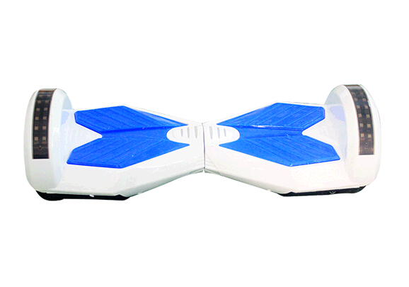 6.5inch white color two wheel smart self balancing electric scooter with bluetooth and speaker