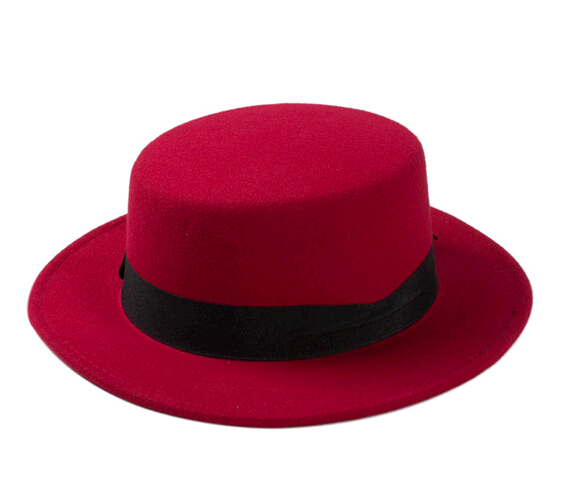 Wholesale unisex Wool Felt Jazz Cap, Cowboy Bowler Fedora ha