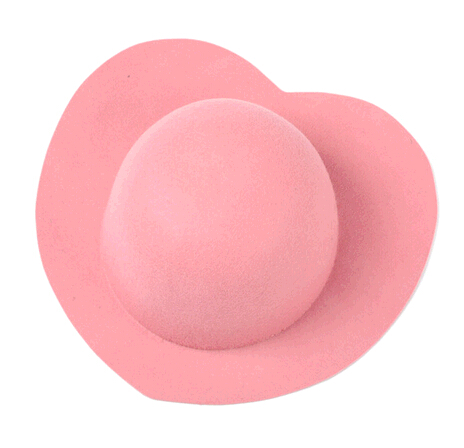 Wholesale heart shape wool felt cap and hat for woman