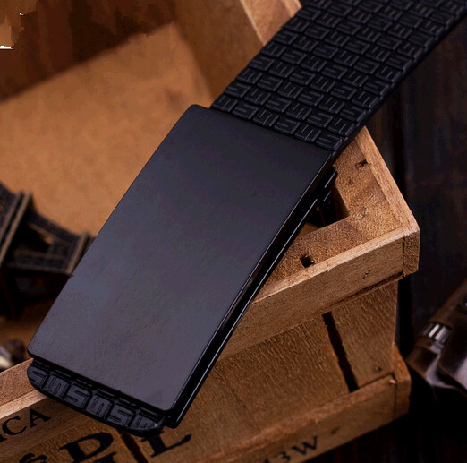 Wholesale genuine leather men belts with black buckle