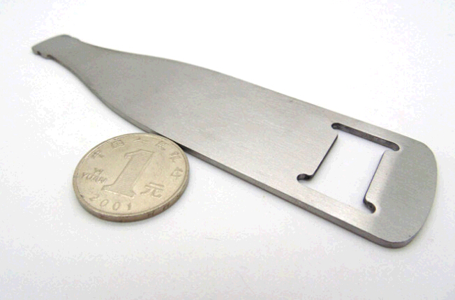 Promotional stainless steel bottle shape bottle opener
