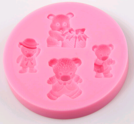 Promotional cheap round shape silicone decoration cake moulds, chocolate moulds