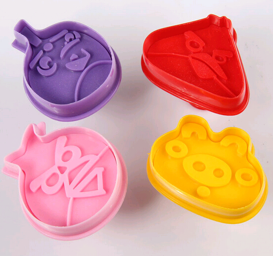 4pcs set cake decorating embossing press cake moulds