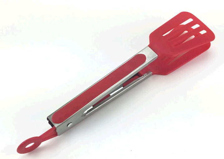 Wholesale BBQ Kitchen Gadget Gripper Tongs stainless steel food clips with abs handle