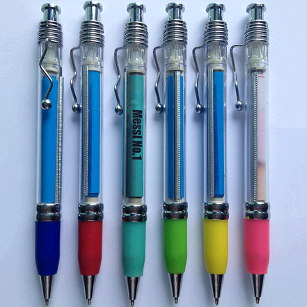 Wholesale cheap transparent plastic banner advertising pen