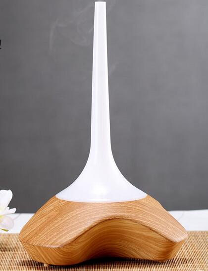Wholesale 7 color led light wood printing ultrasonic aroma diffuser