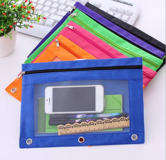 Wholesale oxford cloth with transparent pvc big pencil case