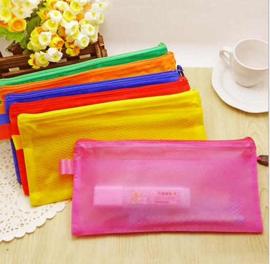 Wholesale double layer pvc pencil bag, pencil case