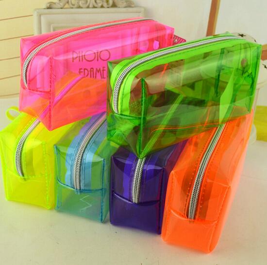 Wholesale cheap transparent pvc pencil bag