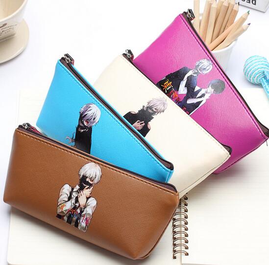 Customized printing logo pu pencil bag, pencil case
