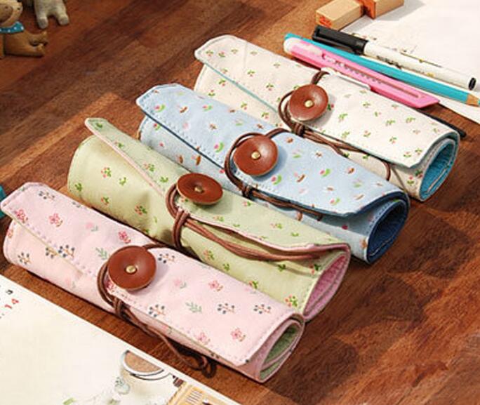 Wholesale fashional roll pencil bag, roll pencil case