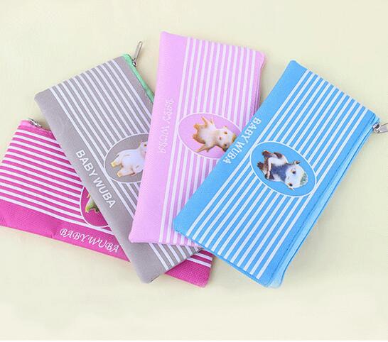 Wholesale cartoon style oxford cloth pencil case, pencil bag