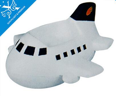 Wholesale airplane shape pen holder shape pu stress ball