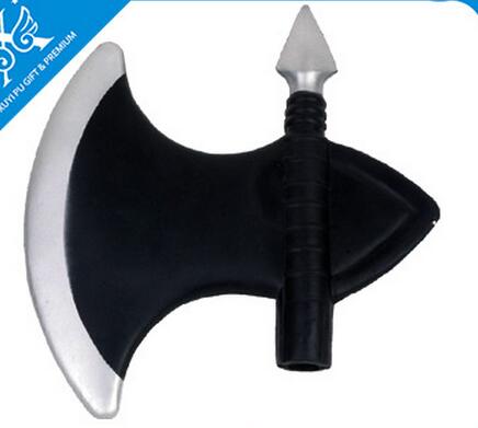 Wholesale black color axe shape pu stress ball