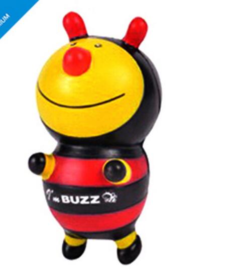 Wholesale bee or honeybee shape pu stress ball