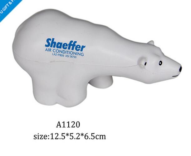Wholesale north bear shape pu stress ball