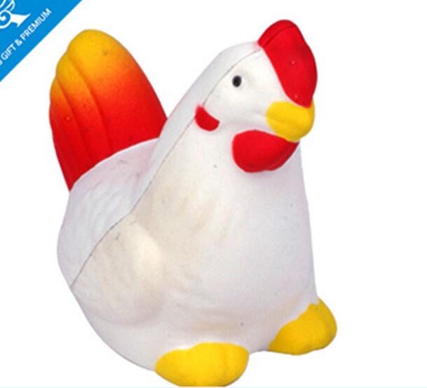 Wholesale chicken shape pu stress ball