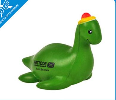 Wholesale green animal shape pu stress ball