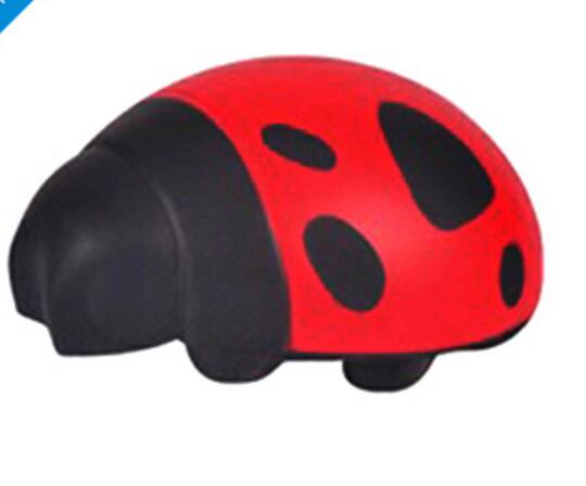 Wholesale coccinella septempunctata shape pu stress ball