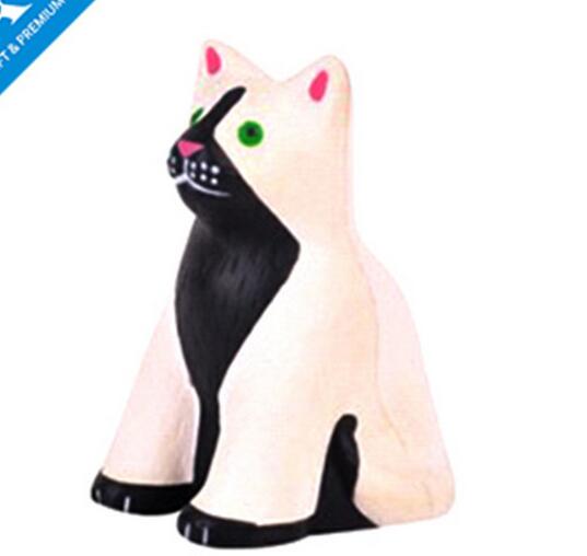 Wholesale cat shape pu stress ball