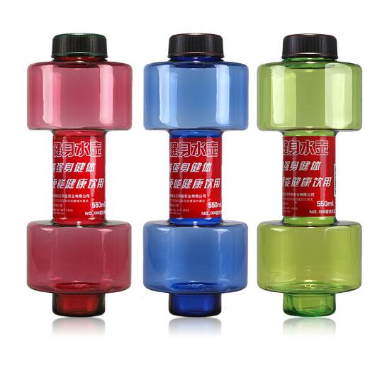 Wholesale 500ml dumbbell shape plastic pp sport cup