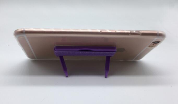 Promotional rectangle shape sling grip stand mobile phone holder