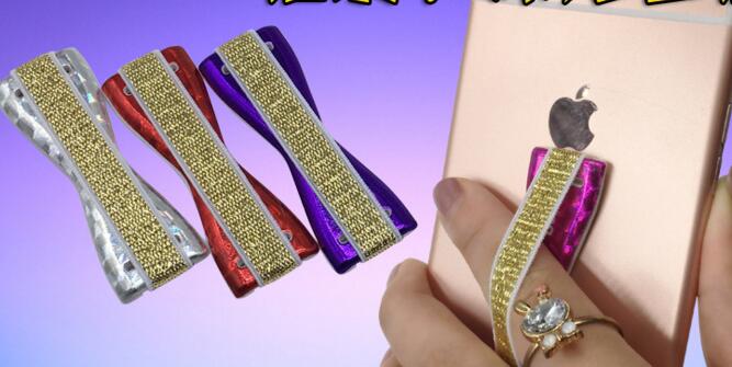 Promotional reflective silicone ring mobile phone holder