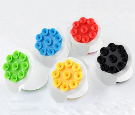 Promotional double with sucker folding mobile phone holder