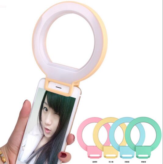 Promotional round shape fill in light led flashlight for cell phone