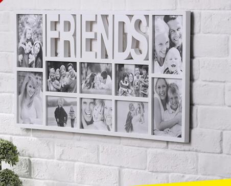 Promotional Friend shape 10pcs 6inch and 7inch family photo frame