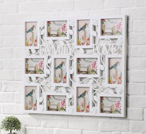 Promotional family love shape 12pcs family photo frame