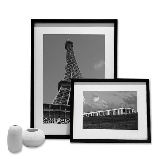 Promotional 16,18,24inc, a4 size black wood photo frame