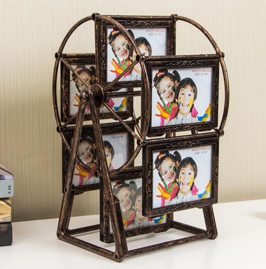 Vintage ferris wheel shape 5inch photo frame