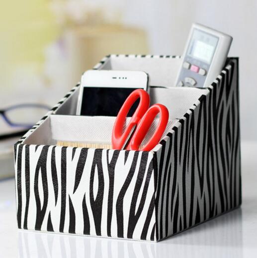 Promotional good quality stripe tv controller desktop organizer