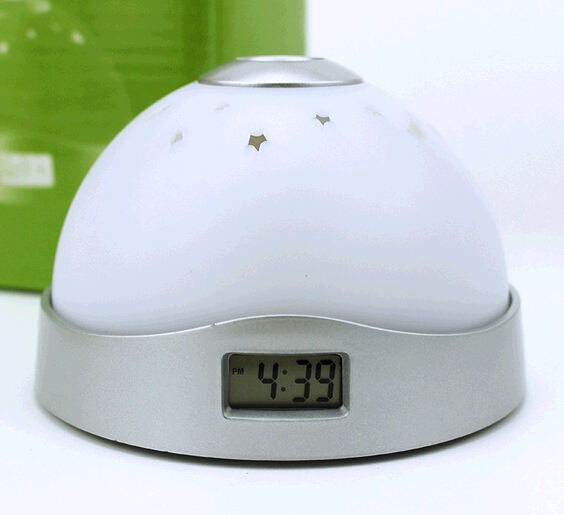 Fashional colorful star music calendar clock