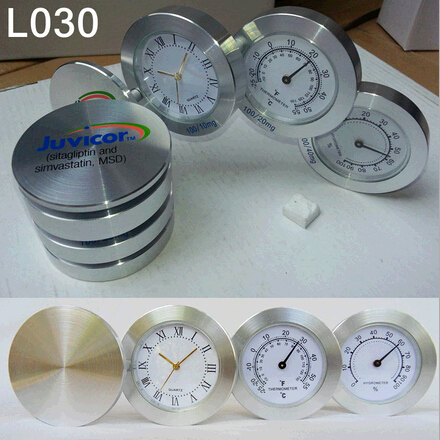 Multi-function 4 layer 6cm folding round shape travel clock