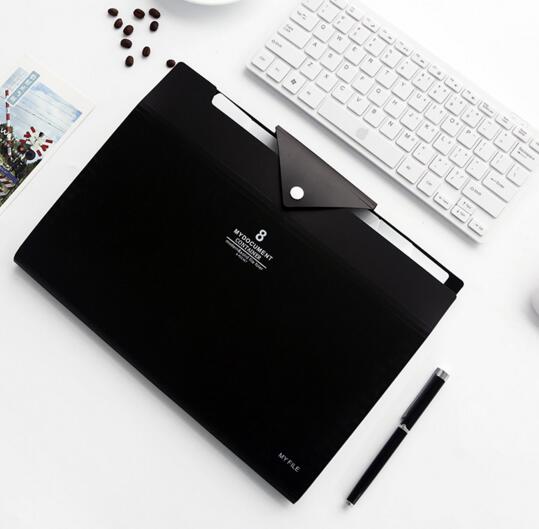 Wholesale customize logo cheap style 5 pocket or 8 pocket plastic file document folder with fasteners